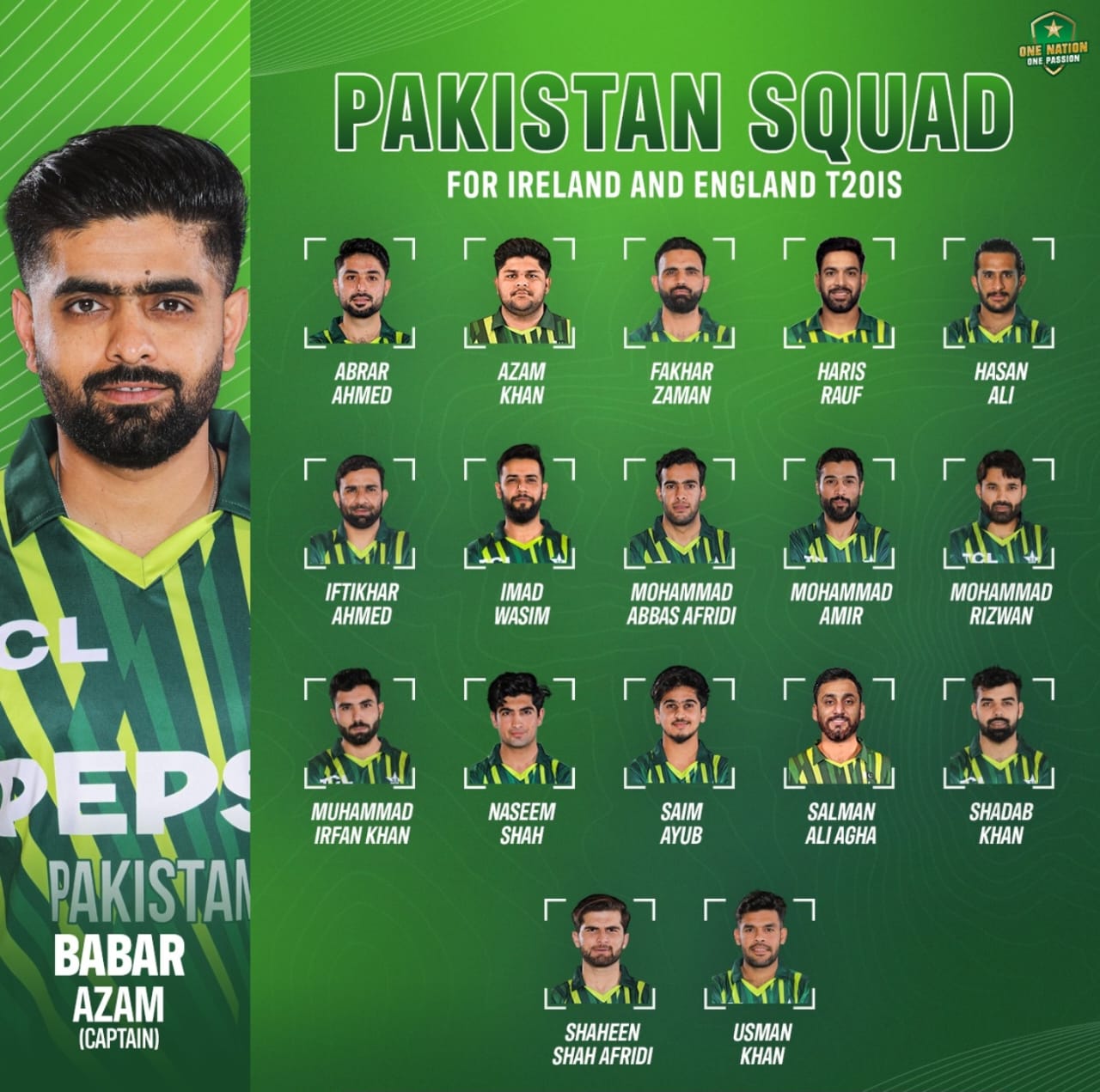 Pakistan Squads for ICC Men’s T20 World Cup 2024 – Team List Name